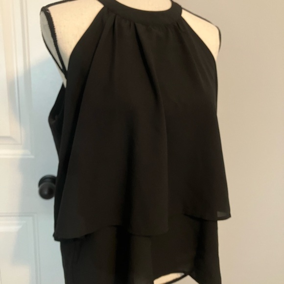 Paper Crane black dressy top - Picture 2 of 8